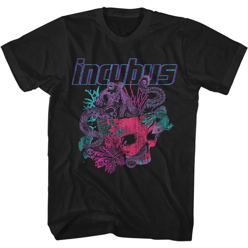 Incubus - LOGO AND OCTOPUS SKULL Adult Shirt