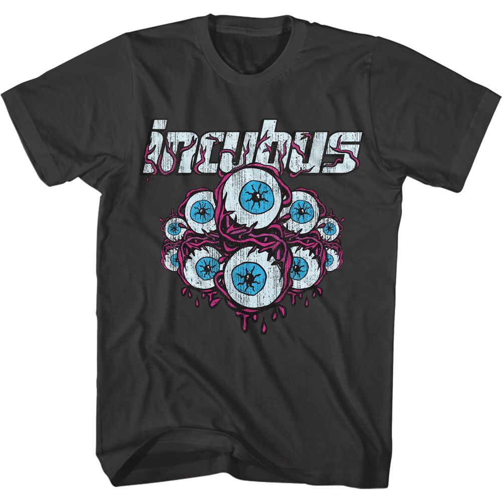 Incubus - LOGO AND EYEBALLS Adult Shirt