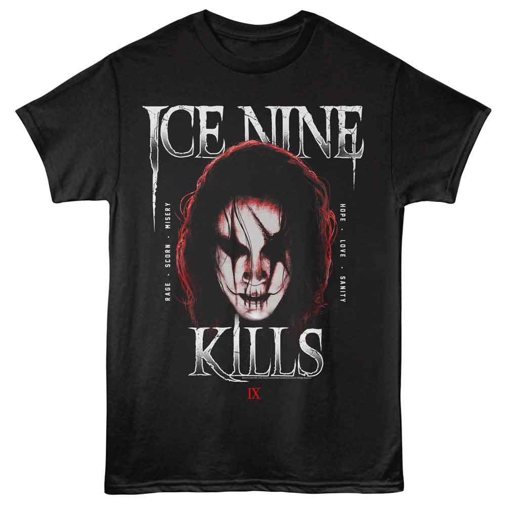 Ice Nine Kills - ICE NINE KILLS THE CROW FACE Adult Shirt
