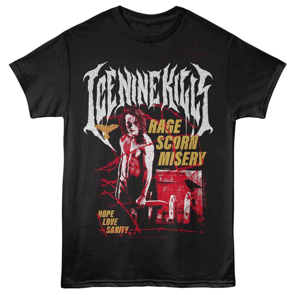 Ice Nine Kills - ICE NINE KILLS RAGE SCORN MISERY Adult Shirt