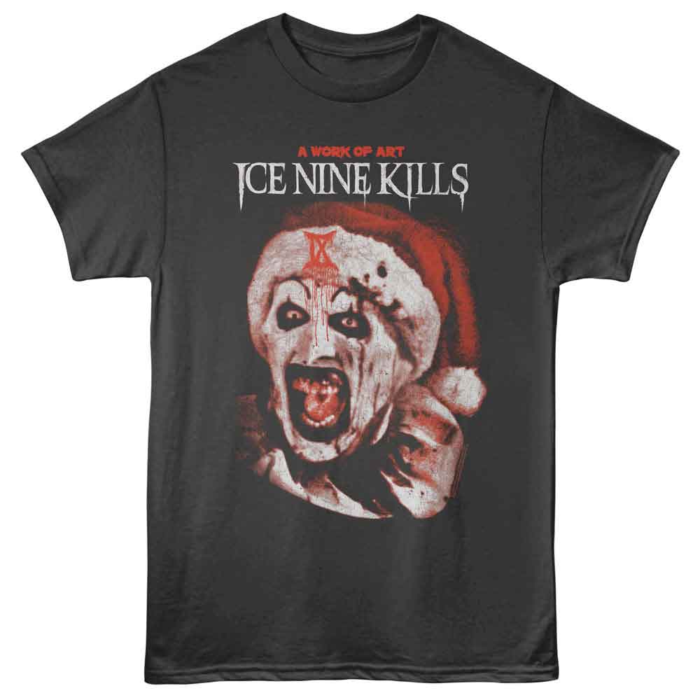 Ice Nine Kills - INK TERRIFIER SANTA HAT Adult Shirt