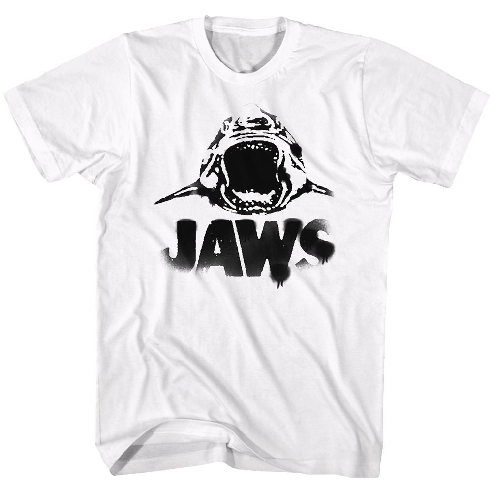 Jaws - BLK LOGO Adult Shirt