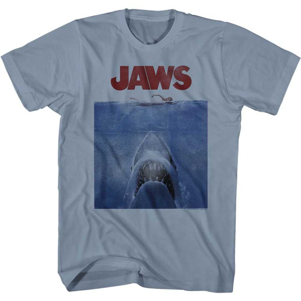 Jaws - JAWS POSTER BLUE Adult Shirt