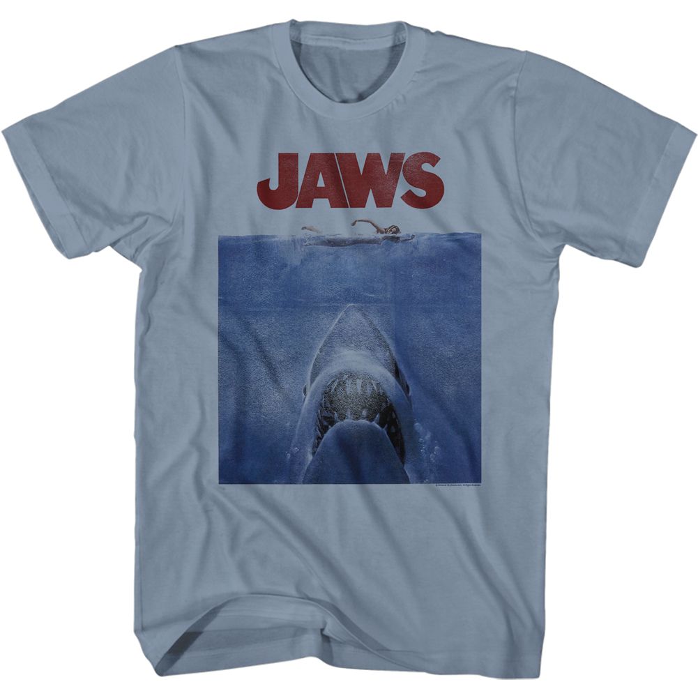 Jaws - JAWS POSTER BLUE Adult Shirt