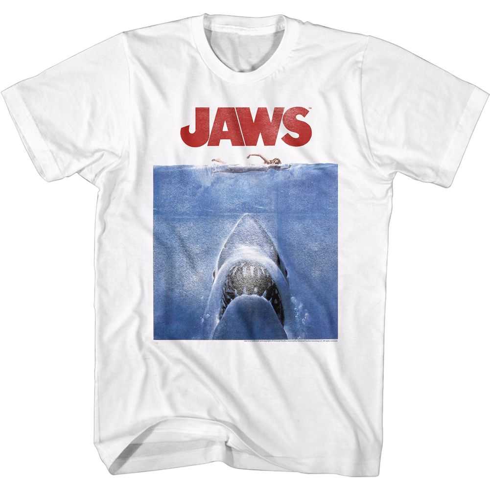 Jaws - POSTER BLUE Adult Shirt