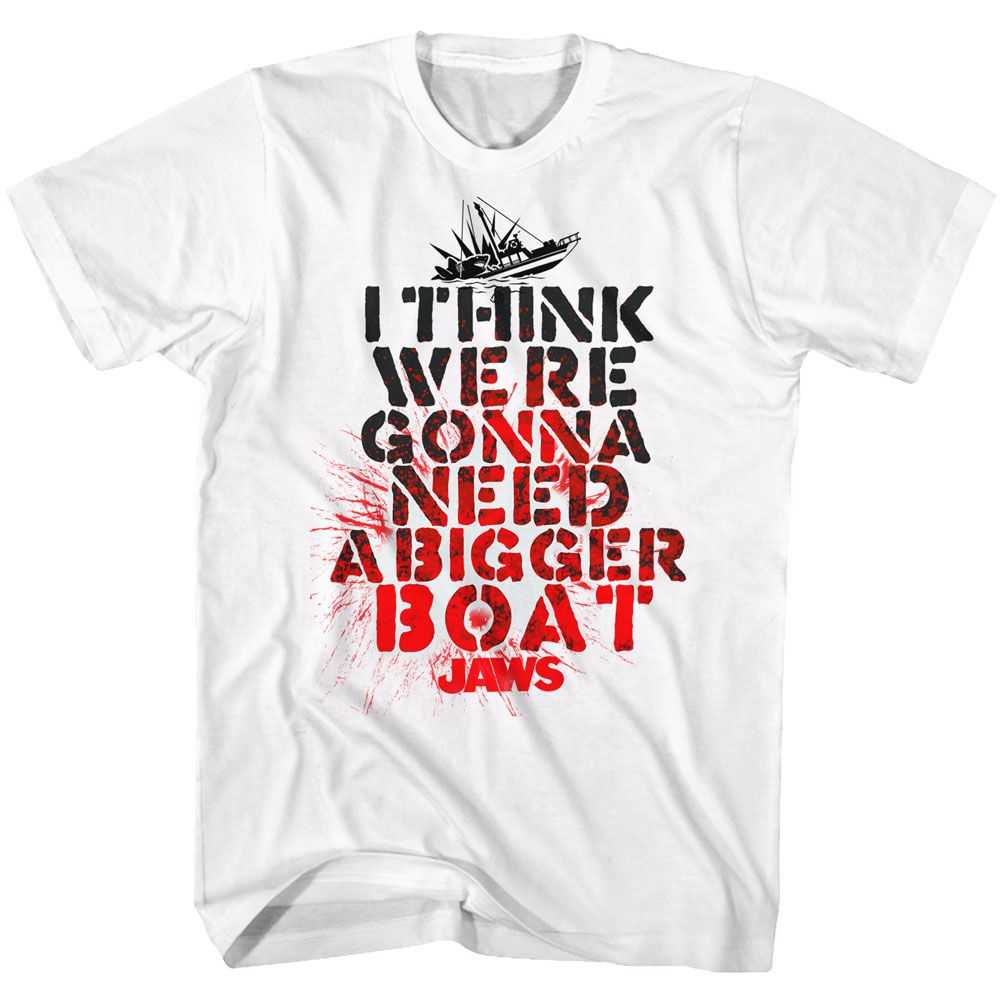 Jaws - BIGGER BOAT Adult Shirt