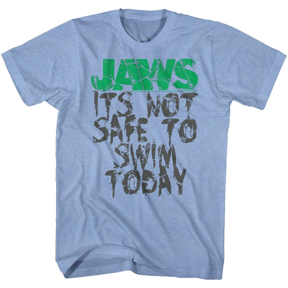 Jaws - JAWS NOT SAFE Adult Shirt