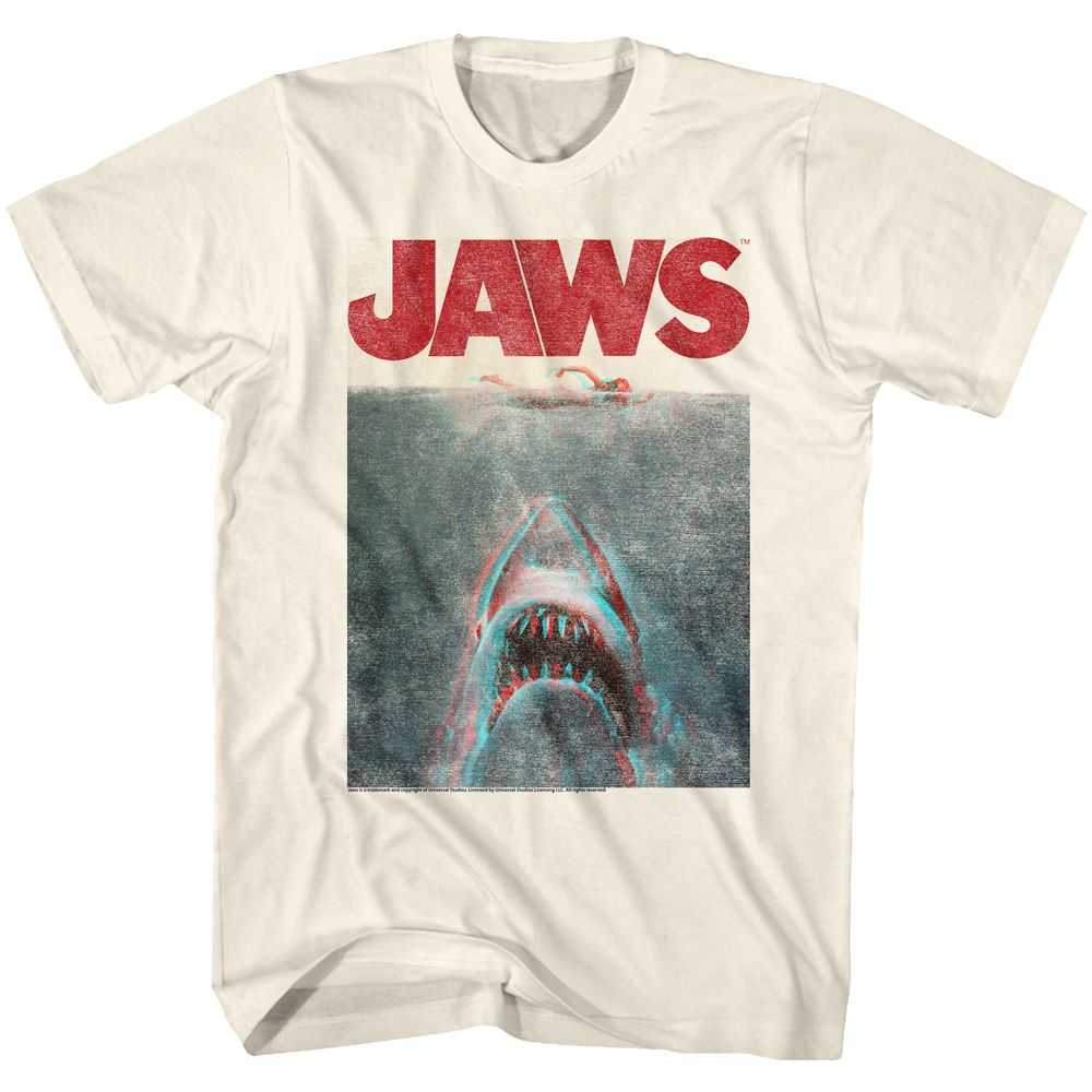 Jaws - IN TERRIFYING 3D Adult Shirt
