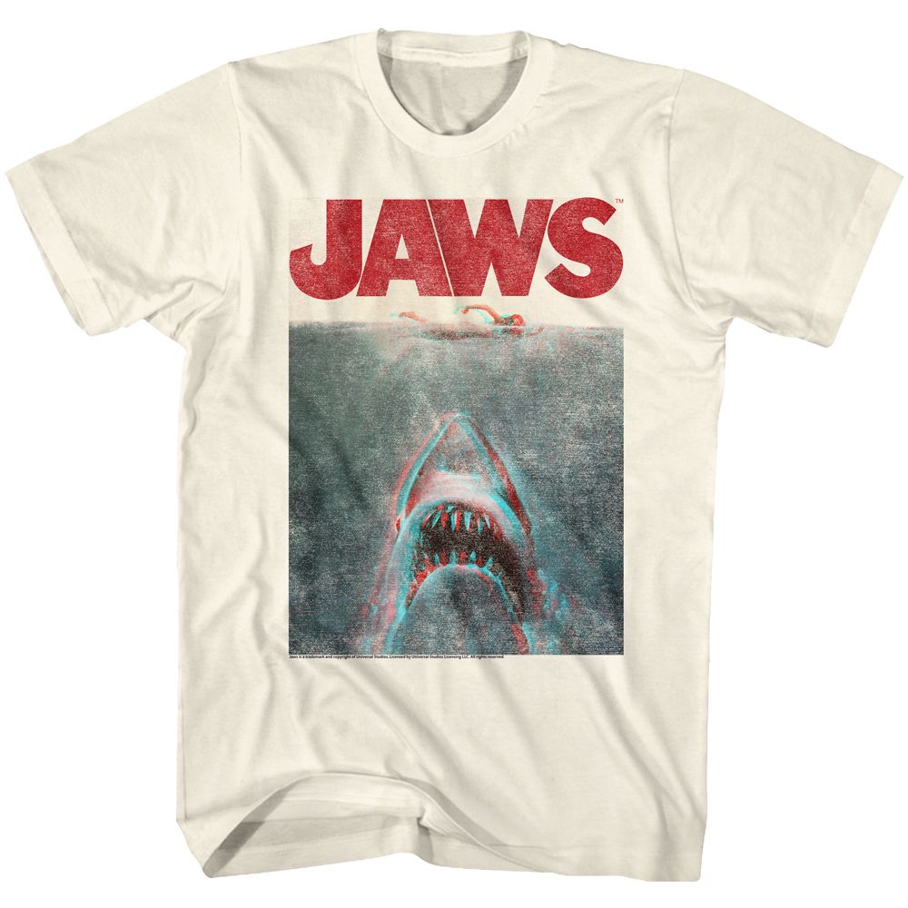 Jaws - IN TERRIFYING 3D Adult Shirt