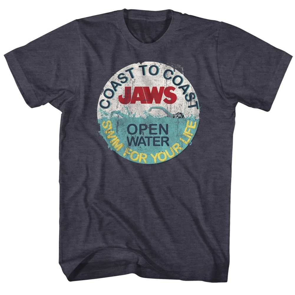Jaws - SWIM FOR YOUR LIFE Adult Shirt
