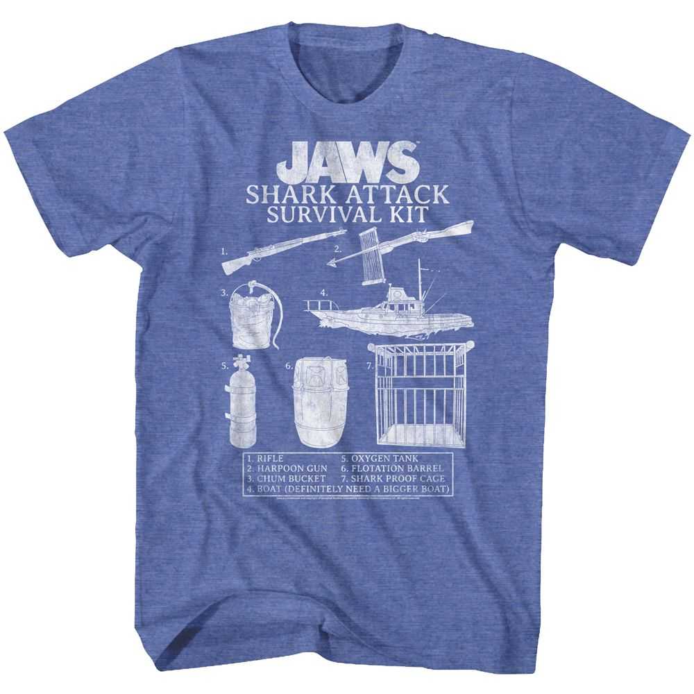 Jaws - SURVIVAL KIT 2 Adult Shirt