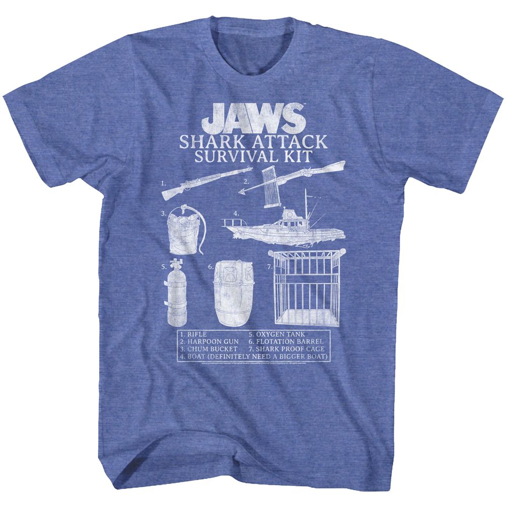 Jaws - SURVIVAL KIT 2 Adult Shirt