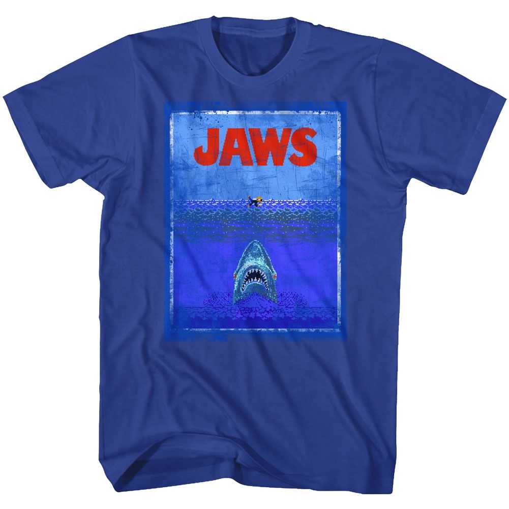 Jaws - 8BIT TERROR Adult Shirt