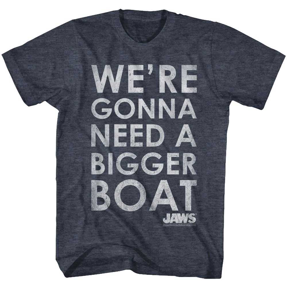 Jaws - BIGGER BOAT Adult Shirt