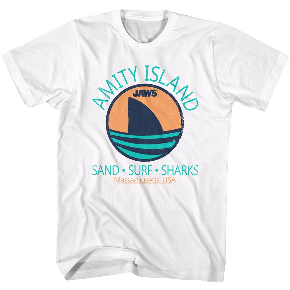 Jaws - SHARK FIN Adult Shirt