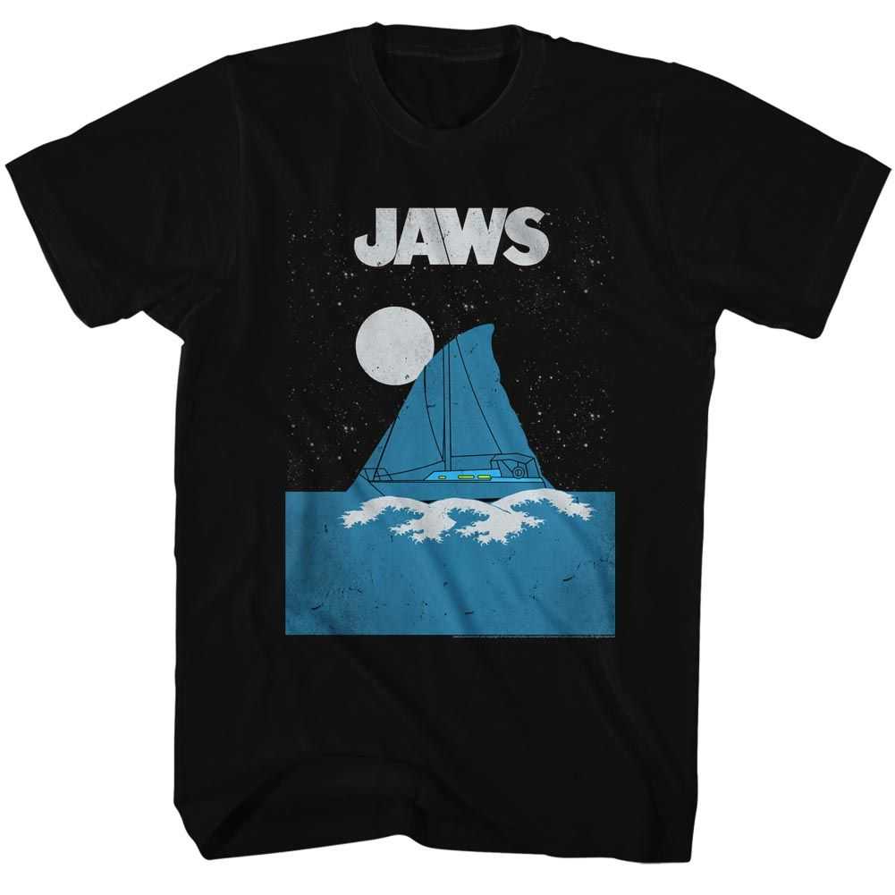 Jaws - JAWS BOAT FIN Adult Shirt