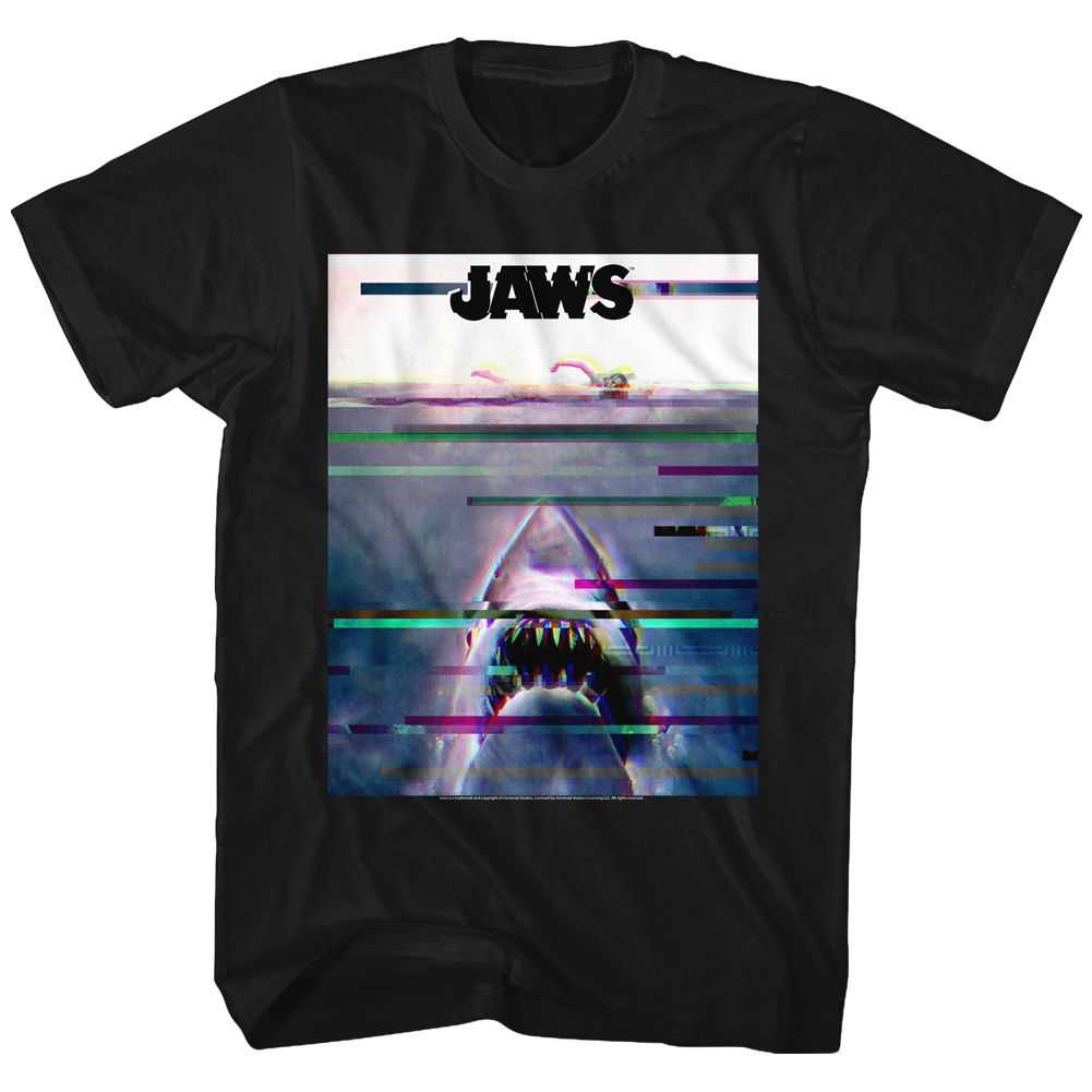 Jaws - GLITCHY Adult Shirt