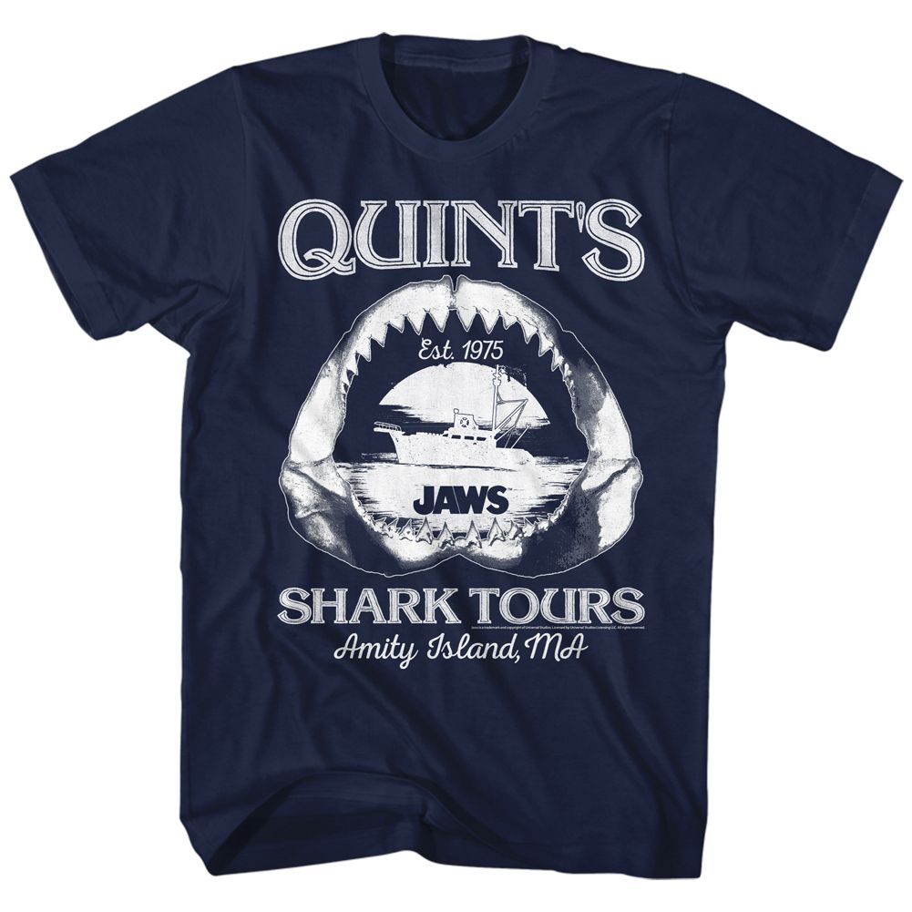 Jaws - SHARK TOURS Adult Shirt