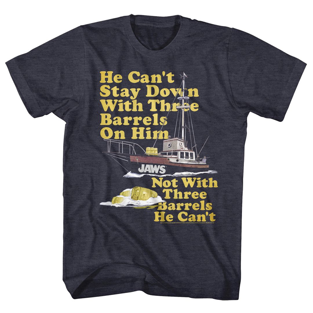 Jaws - 70S BARRELS Adult Shirt