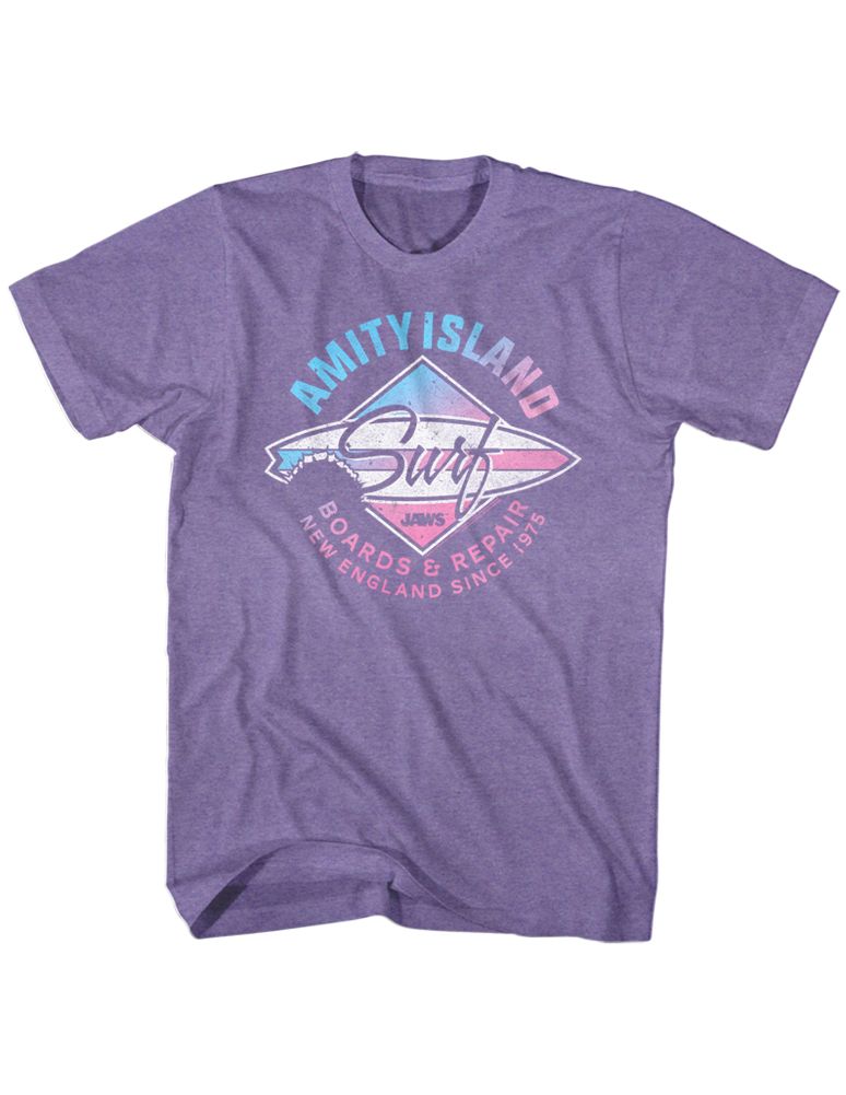 Jaws - AMITY ISLAND SURF Adult Shirt