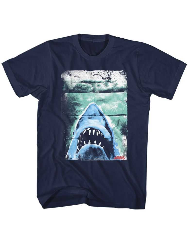 Jaws - FOLDED POSTER Adult Shirt