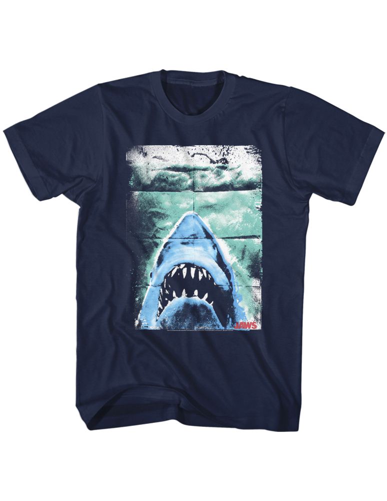 Jaws - FOLDED POSTER Adult Shirt