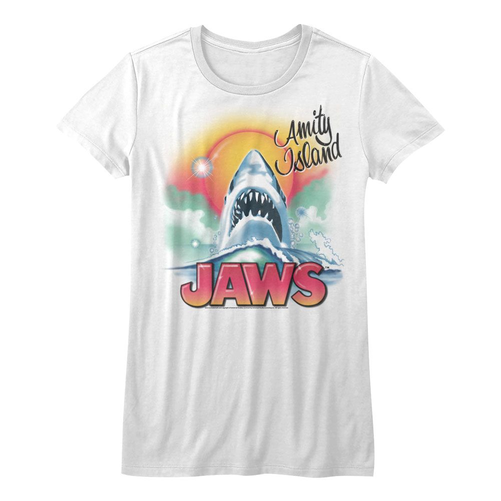Jaws - BEACHY AIRBRUSH Adult Shirt