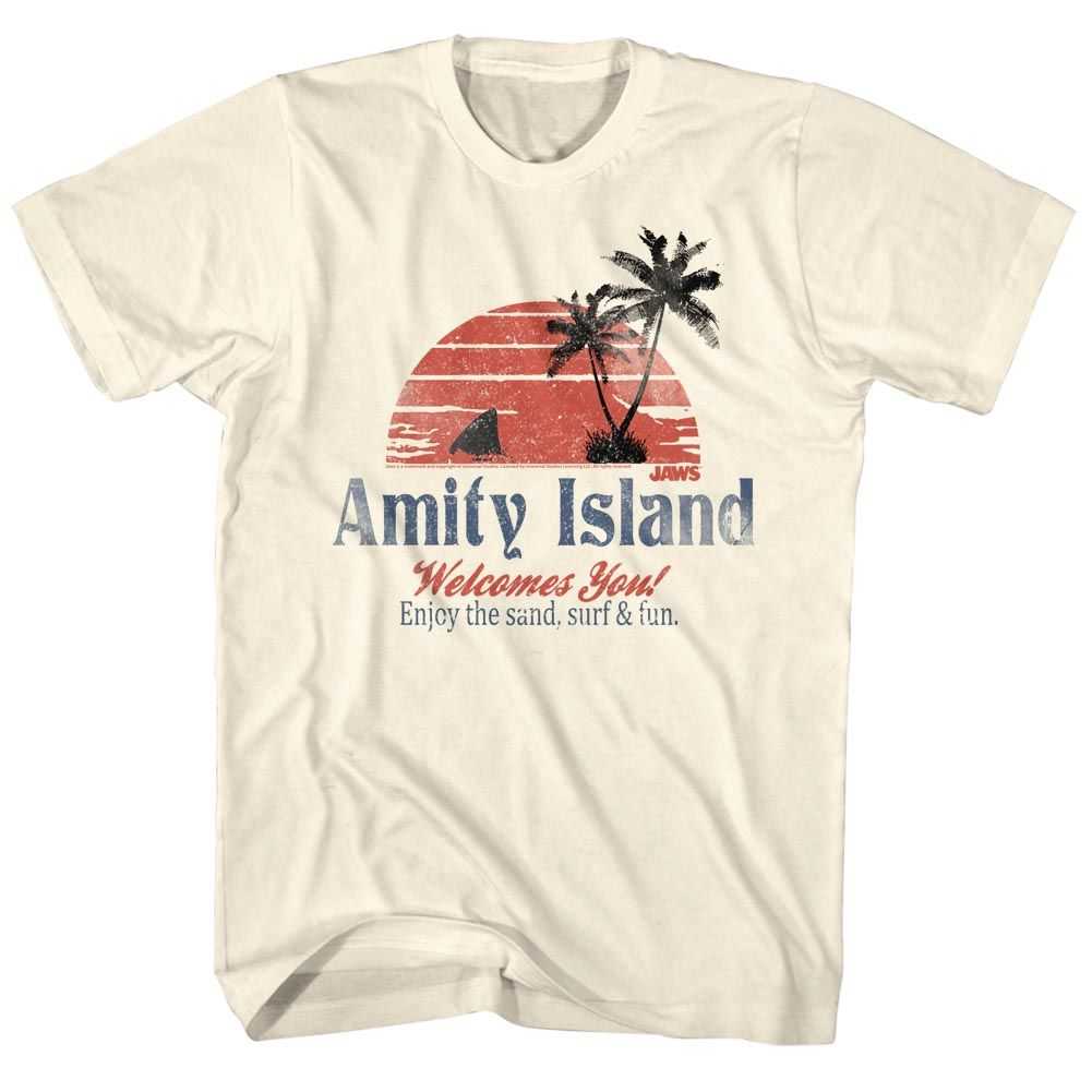 Jaws - AMITY ISLAND Adult Shirt