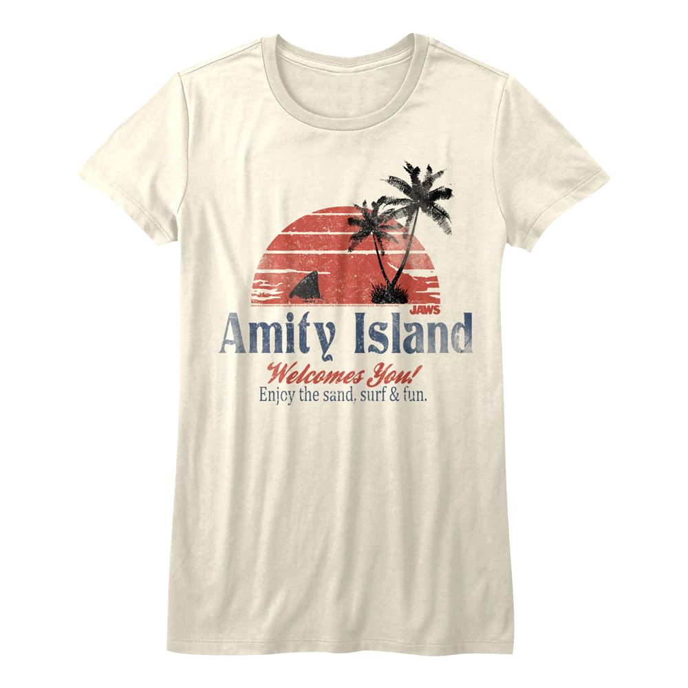 Jaws - AMITY ISLAND Adult Shirt