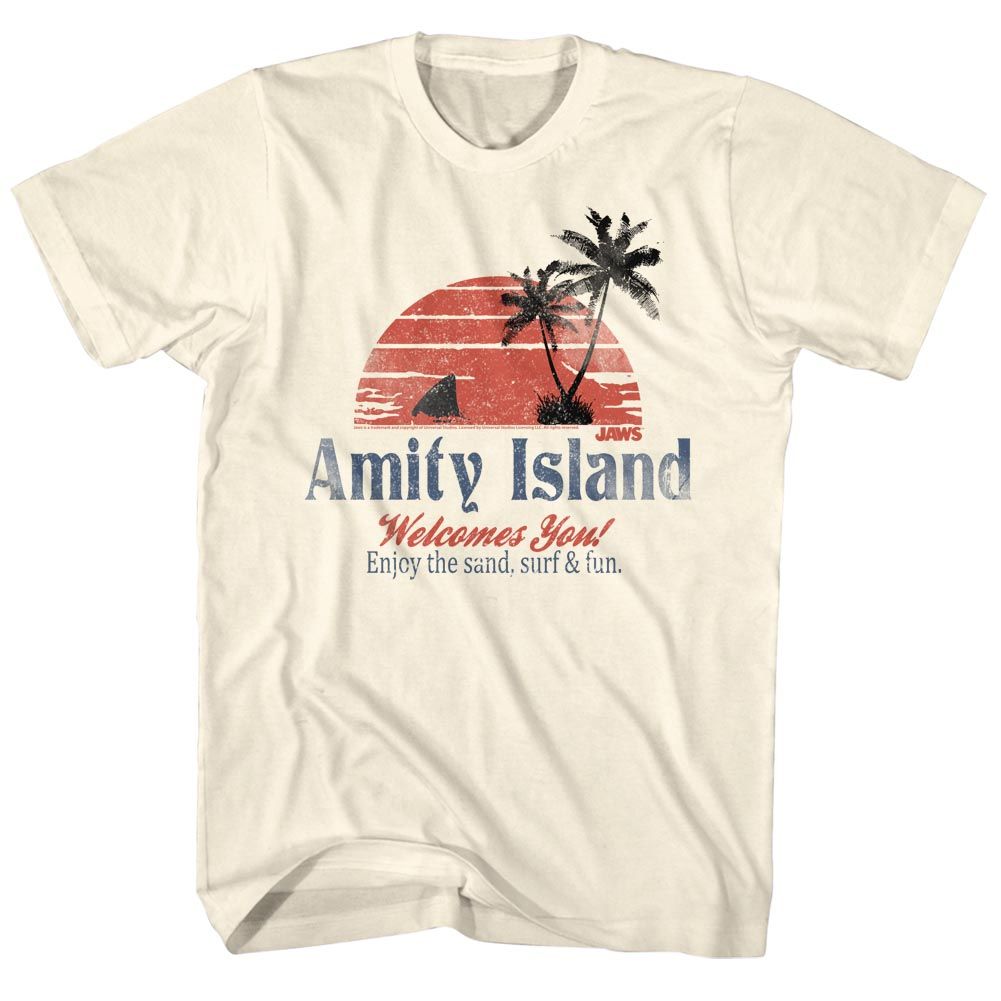 Jaws - AMITY ISLAND Adult Shirt