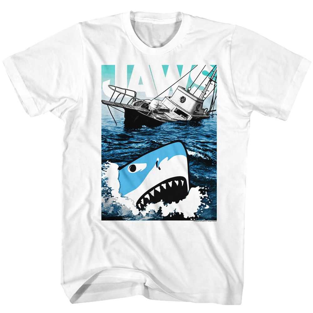 Jaws - CARTOON SHARKO Adult Shirt