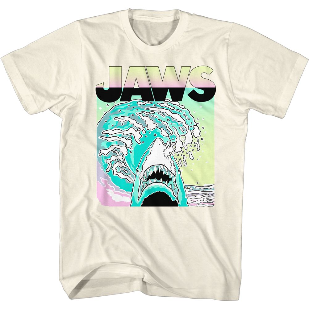 Jaws - NEON WAVES Adult Shirt