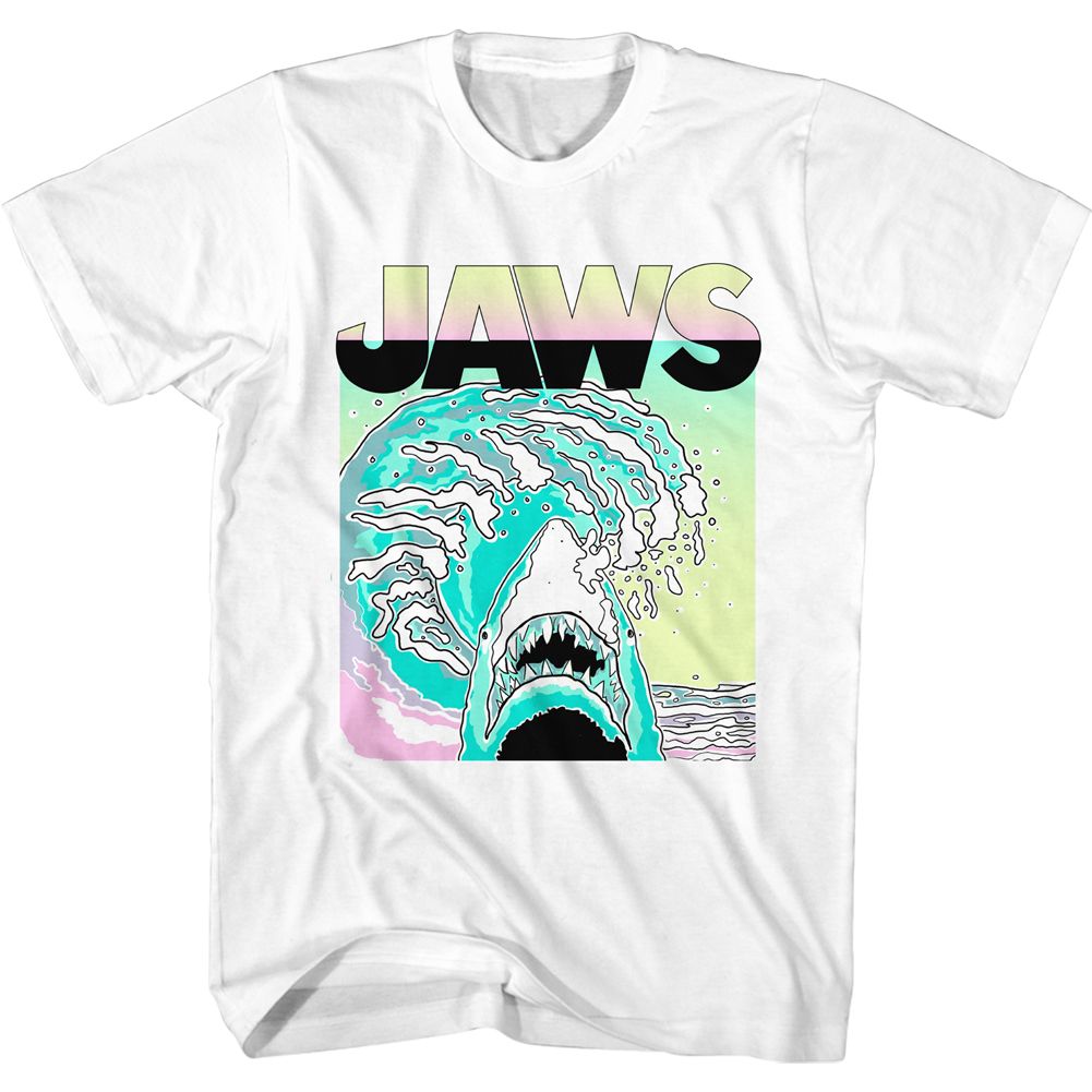 Jaws - NEON WAVES Adult Shirt