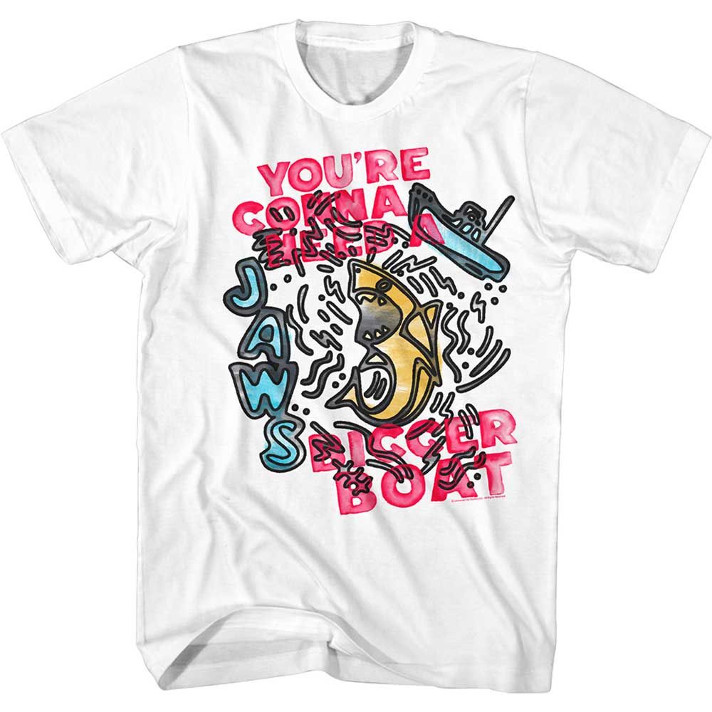 Jaws - SKETCH BOAT Adult Shirt