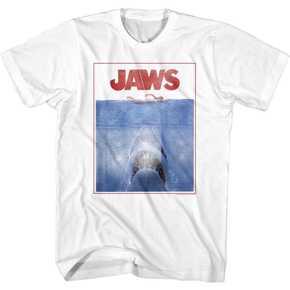 Jaws - OUTLINED POSTER Adult Shirt