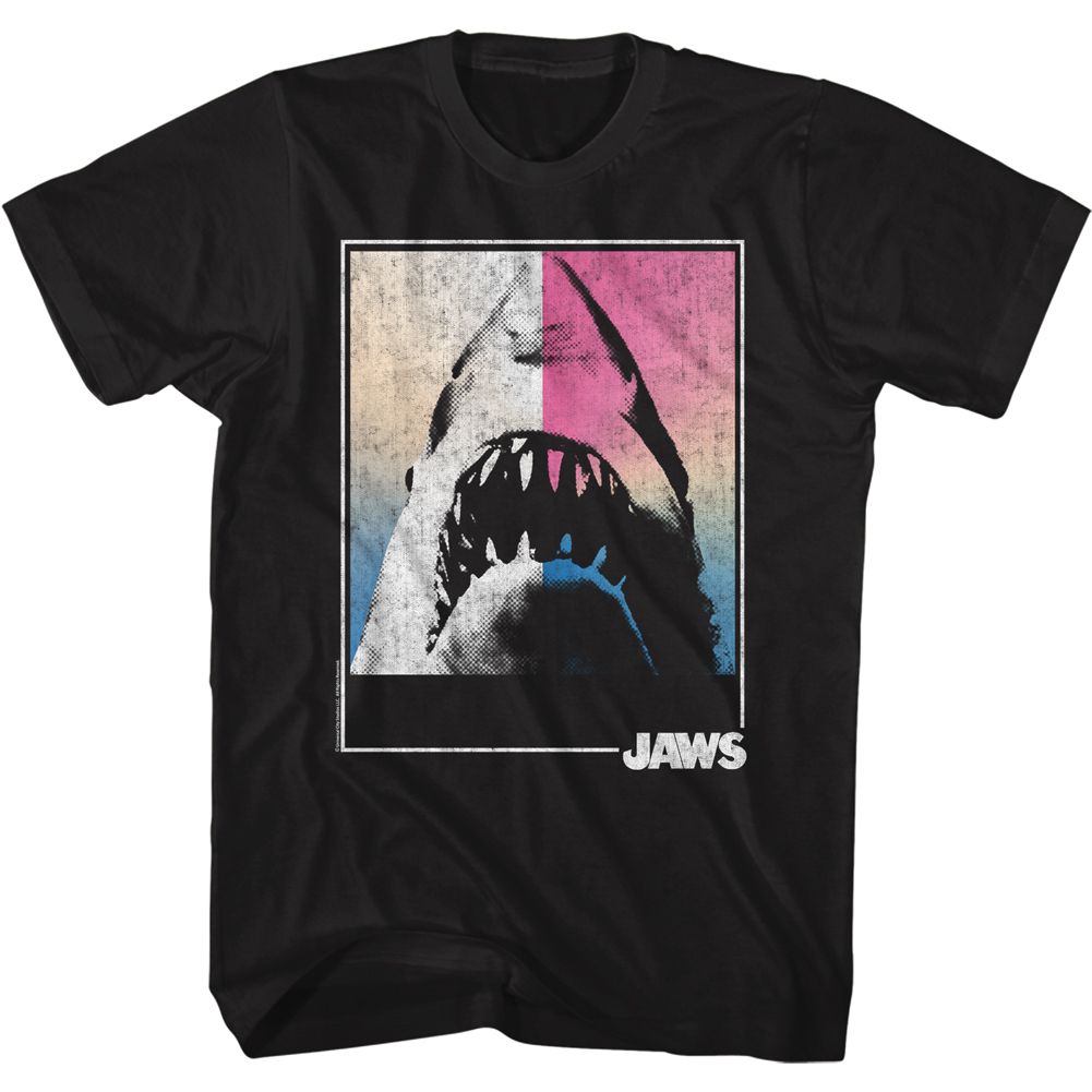 Jaws - SQUARE SHARK Adult Shirt
