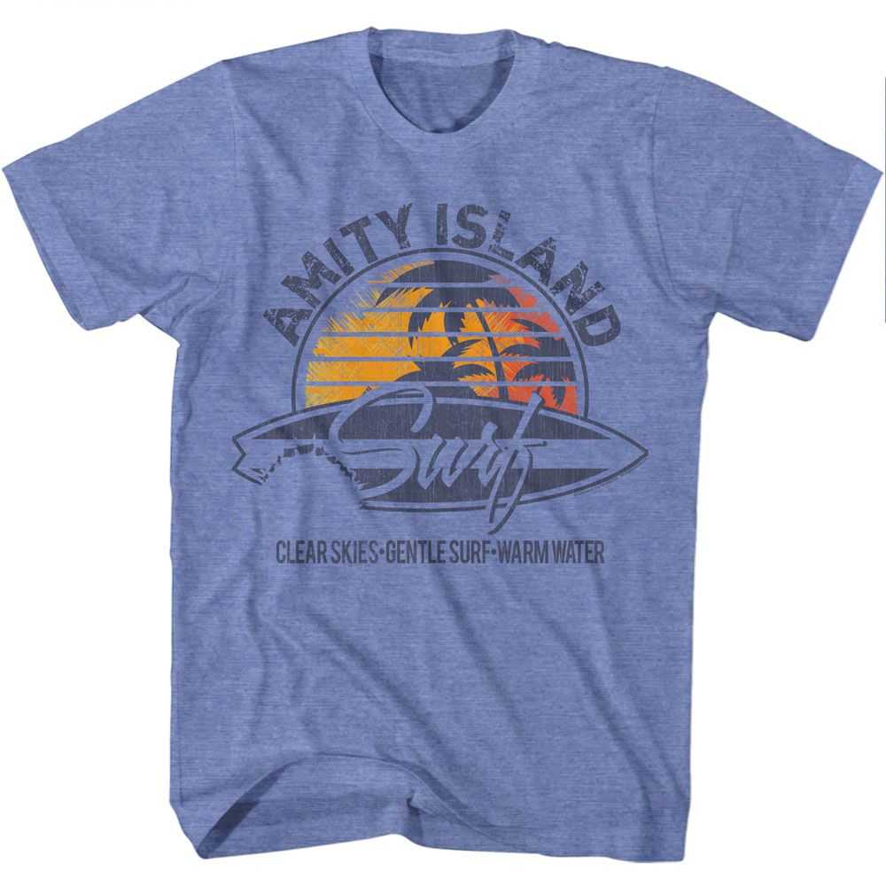 Jaws - JAWS AMITY ISLAND SURF Adult Shirt