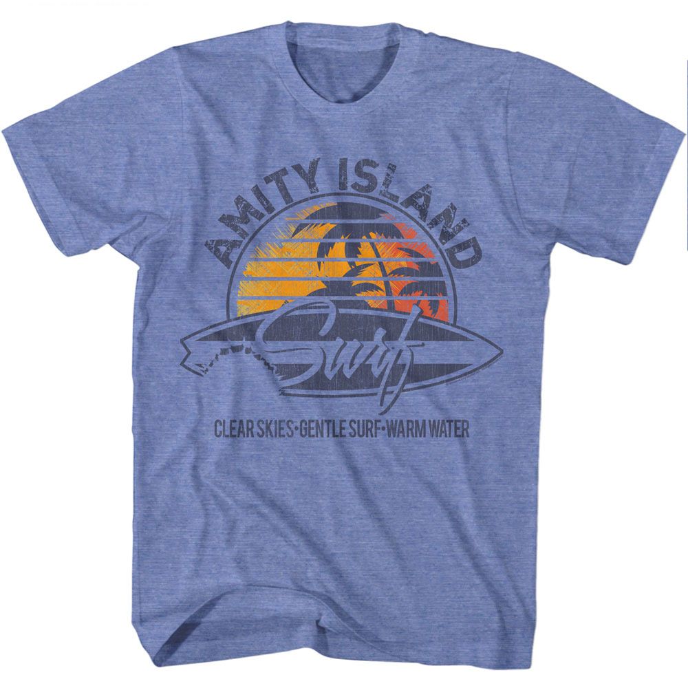 Jaws - JAWS AMITY ISLAND SURF Adult Shirt