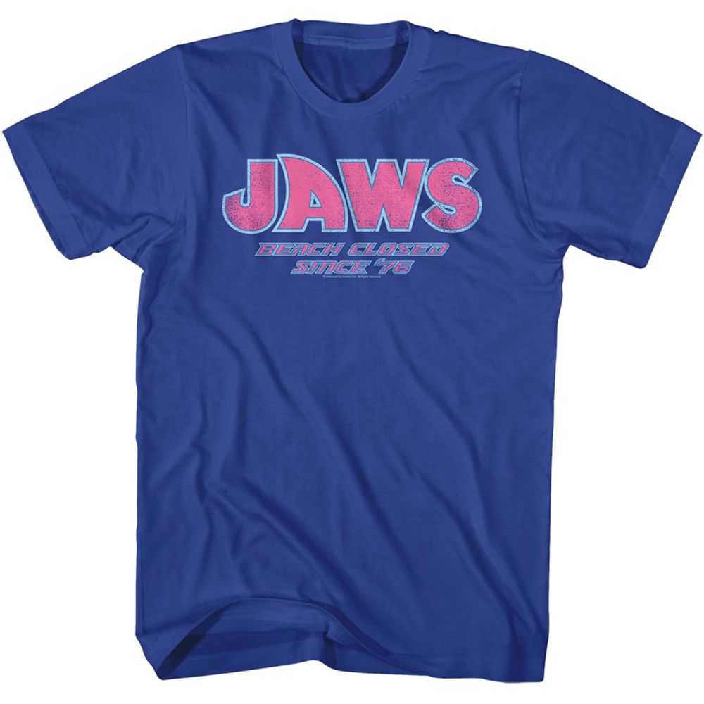 Jaws - BEACH CLOSED Adult Shirt