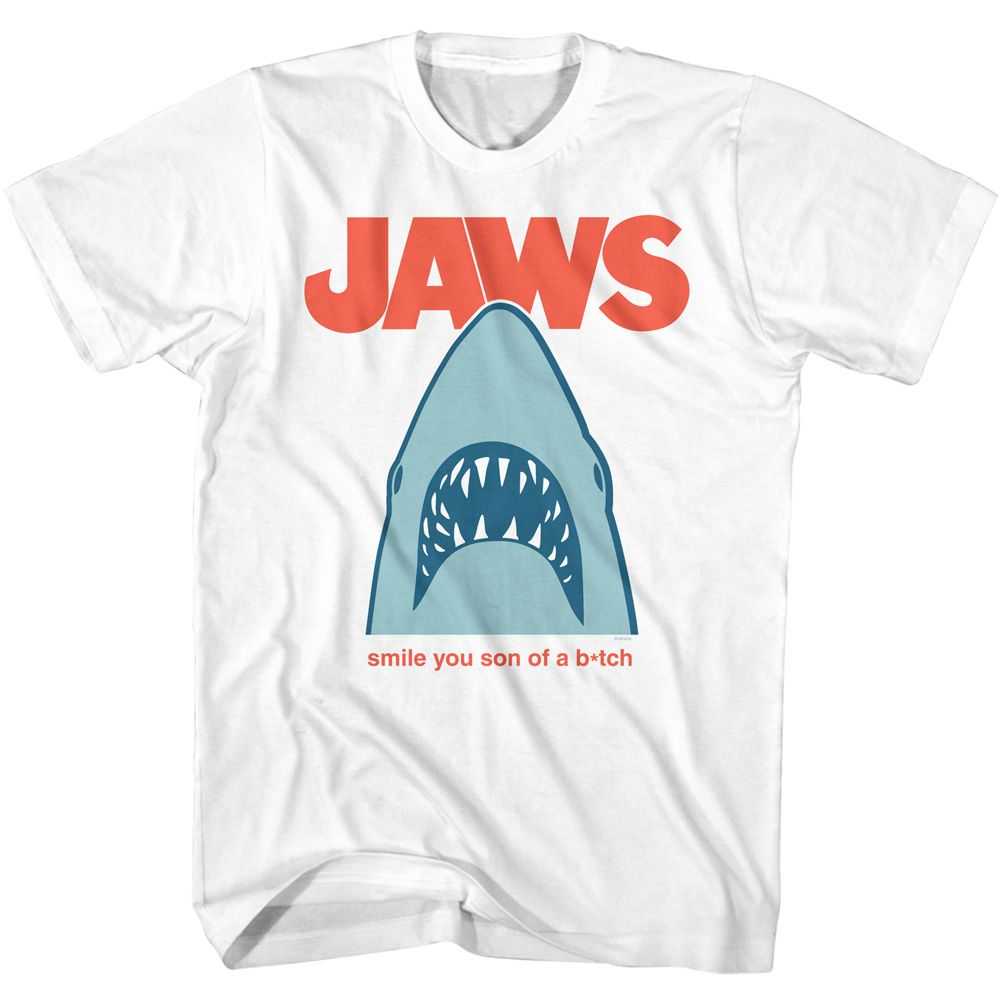 Jaws - JAWS MINIMAL SMILE SOB Adult Shirt