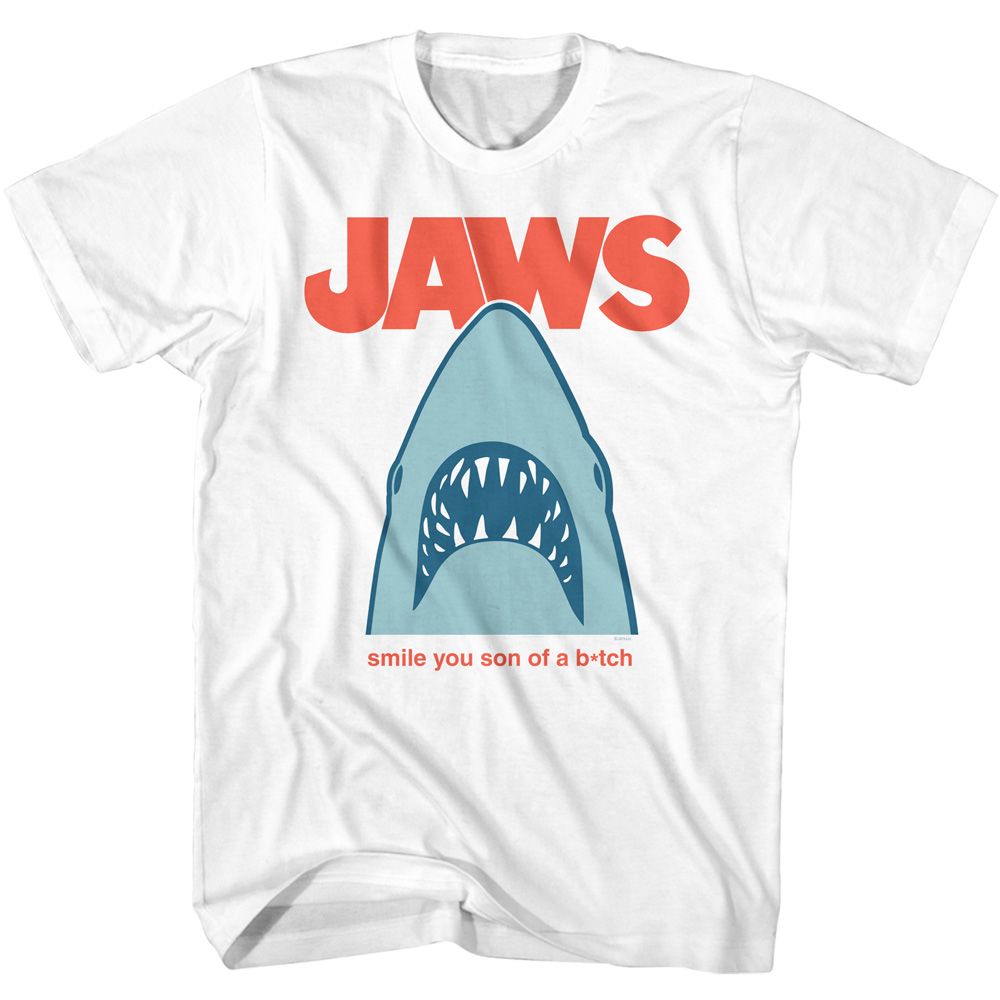 Jaws - JAWS MINIMAL SMILE SOB Adult Shirt