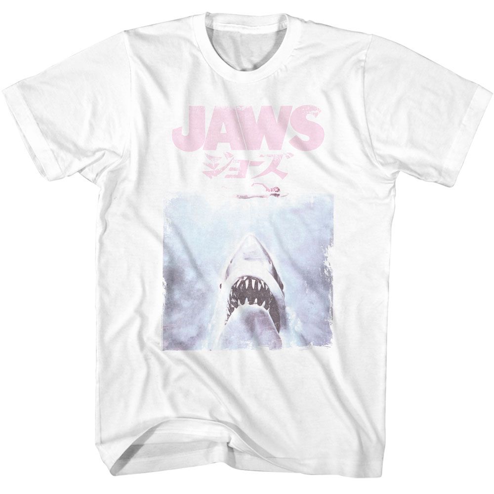 Jaws - JAWS FADED KANJI Adult Shirt