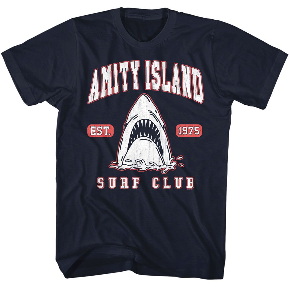 Jaws - JAWS SURF CLUB COLLEGIATE Adult Shirt