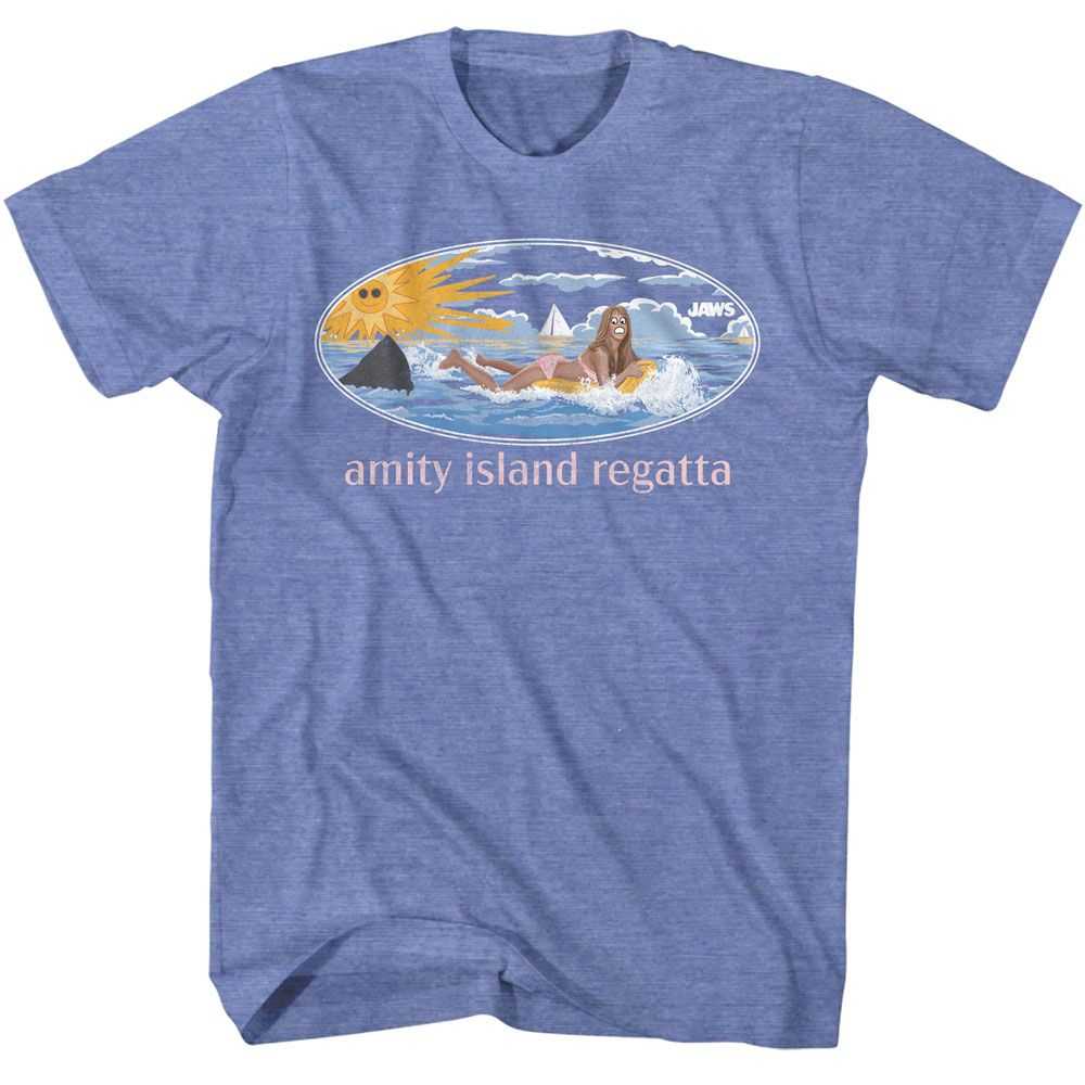 Jaws - JAWS GIRL ON FLOAT Adult Shirt
