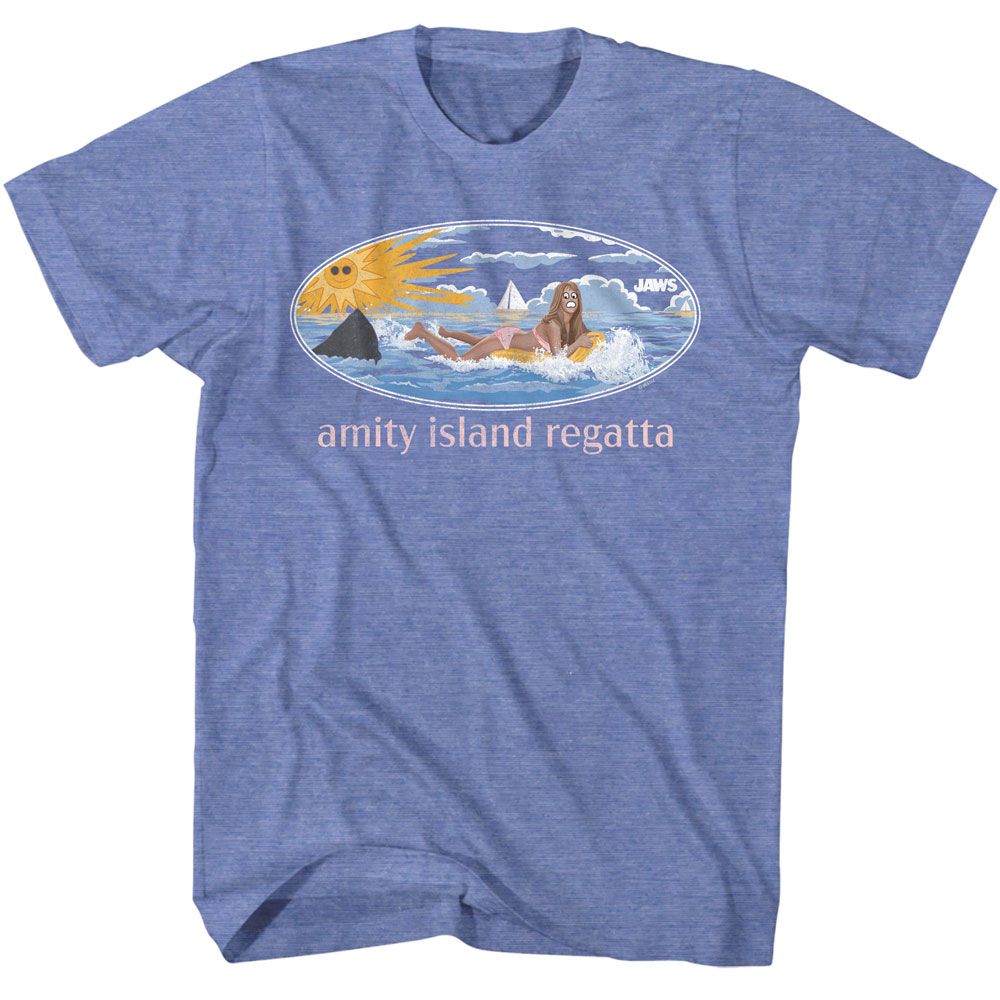 Jaws - JAWS GIRL ON FLOAT Adult Shirt
