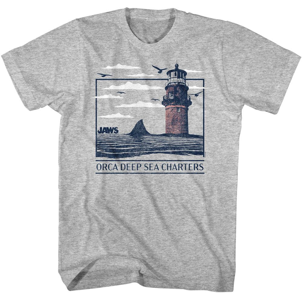 Jaws - JAWS ORCA DEEP SEA CHARTERS Adult Shirt