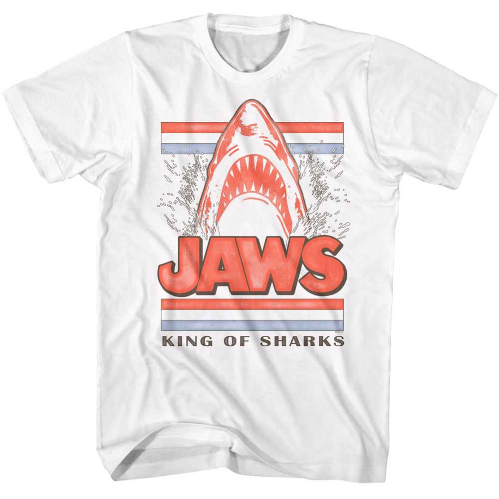 Jaws - JAWS HEAD KING OF SHARKS Adult Shirt