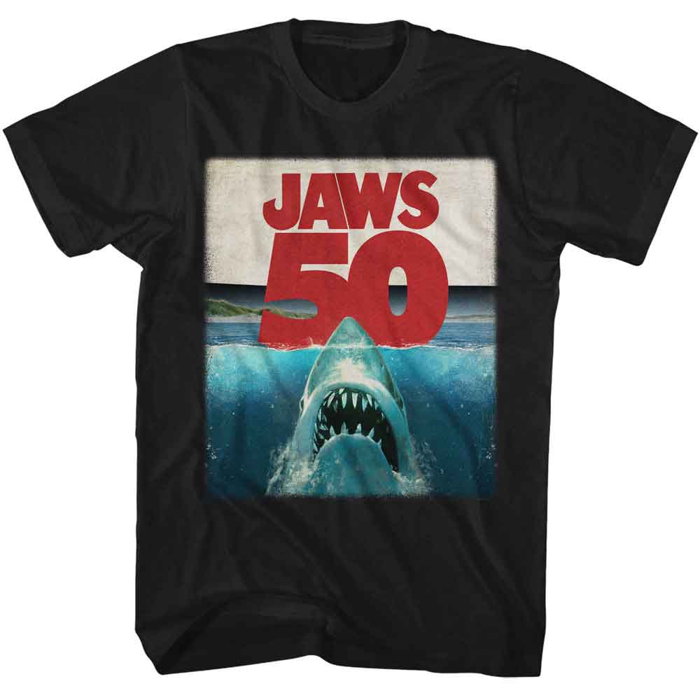 Jaws - JAWS 50TH SHARK UNDER WATER Adult Shirt