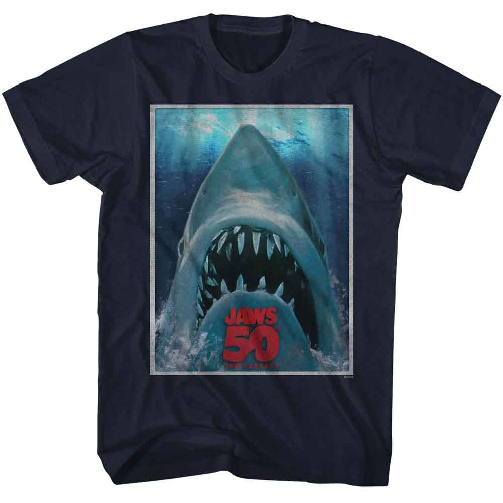 Jaws - JAWS 50TH POSTER Adult Shirt