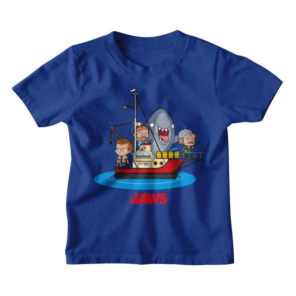 Jaws - JAWS KAWAII JAWS BOAT Youth Shirt